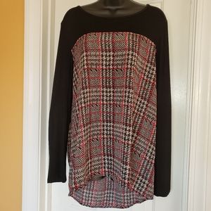 Ava James Long Sleeves Plaid Shirt size large